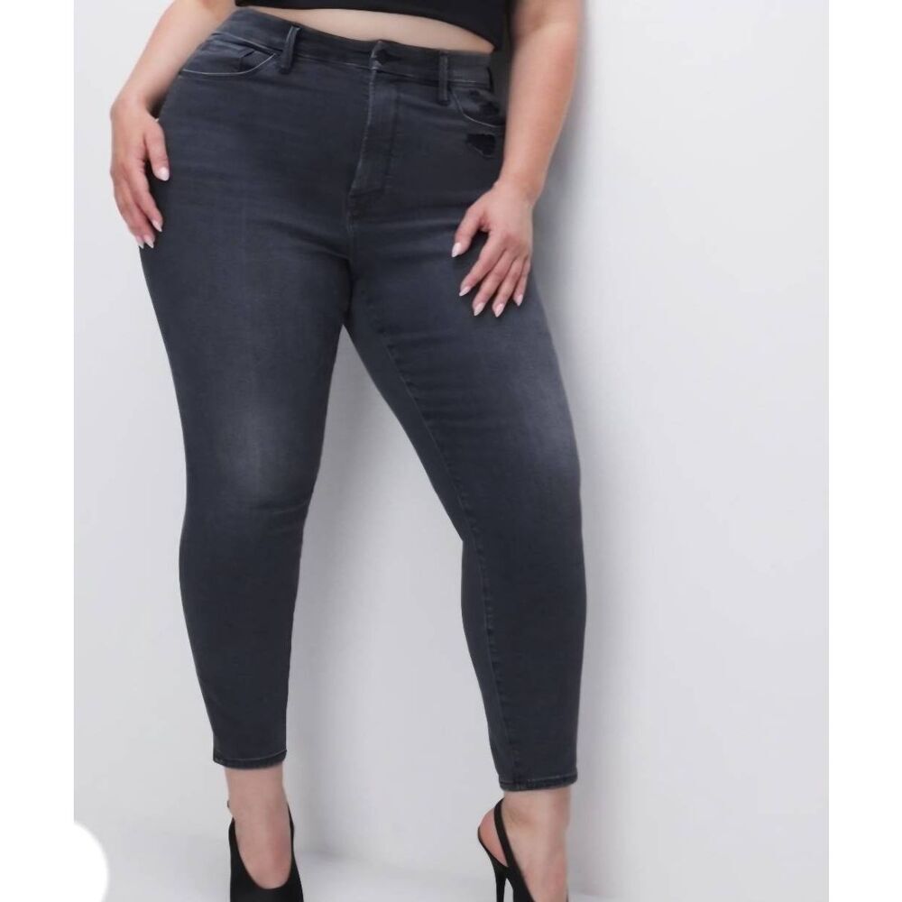 NWT Good American Always Fits Good Legs Cropped Skinny Jeans Sz 28-32